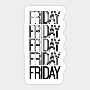 Weekdays: Friday Sticker